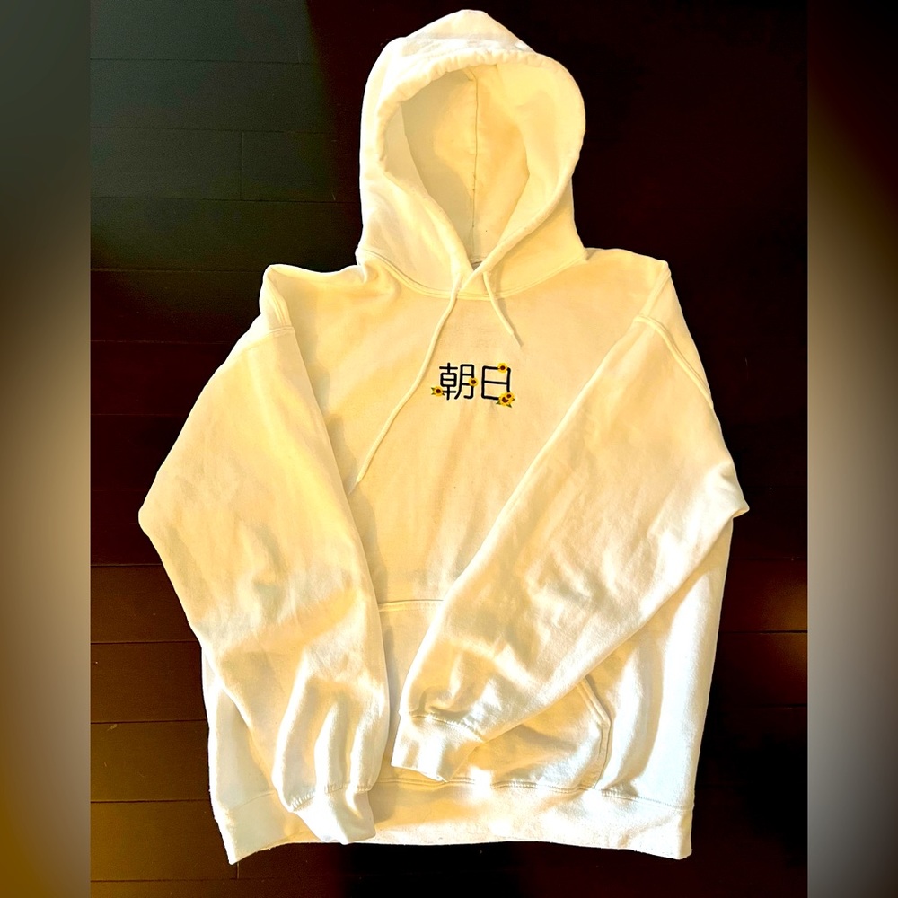 Neon Riot Large White Hoodie